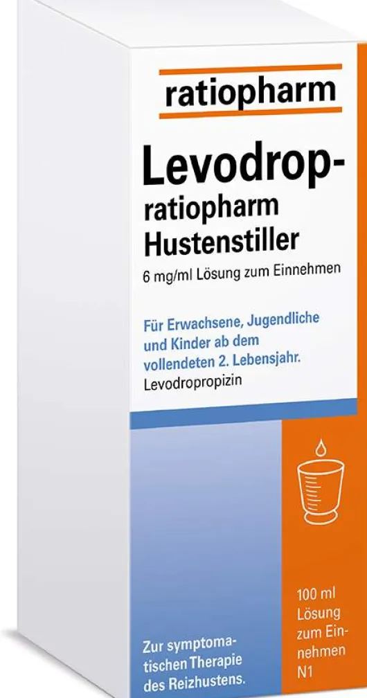 Levodrop-ratiopharm Hustenstiller 6 mg je ml 100 ml Lösung