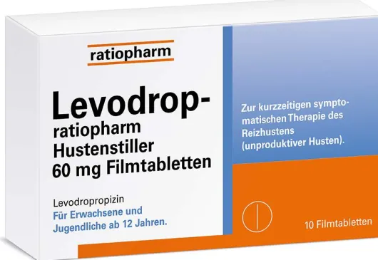 Levodrop-Ratiopharm Hustenstiller 60 mg 10 Filmtabletten