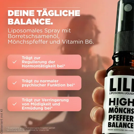LILI Liposomal Liquids High Mönchspfeffer Balance liposomal 30 ml Spray