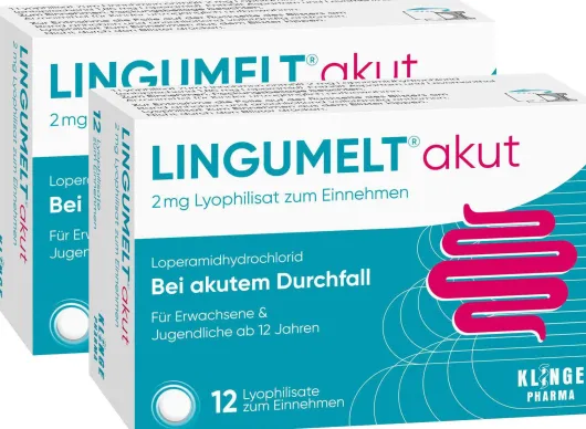 Lingumelt Akut 2 mg Lyophilisat zum Einnehmen 2 x 12 Stück