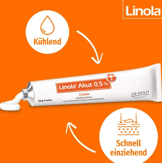 Linola akut 0,5% 30 g Creme