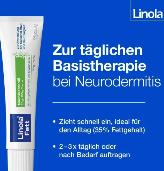 Linola Fett Nachtkerzenöl 50 g Creme