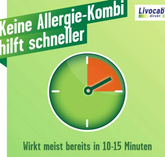 Livocab direkt Kombipackung 4 ml Augentropfen + 5 ml Nasenspray 1 Kombipackung