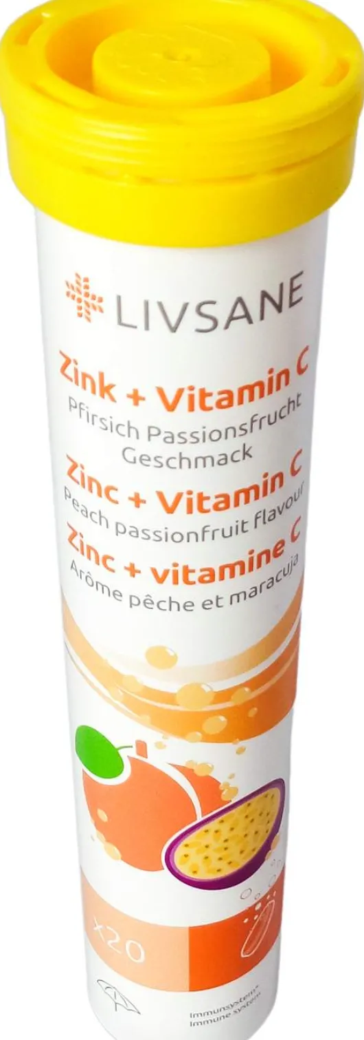 Livsane Zink & Vitamin C 20 Brausetabletten