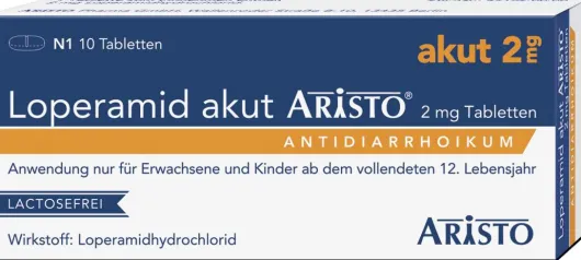Loperamid Akut Aristo 2 mg 10 Tabletten