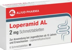 Loperamid Al 2 mg 6 Schmelztabletten