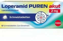 Loperamid Puren Akut 2 mg 12 Schmelztabletten