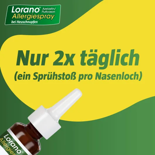 Lorano Azelastin-Fluticason Allergiespray bei Heuschnupfen 23 g