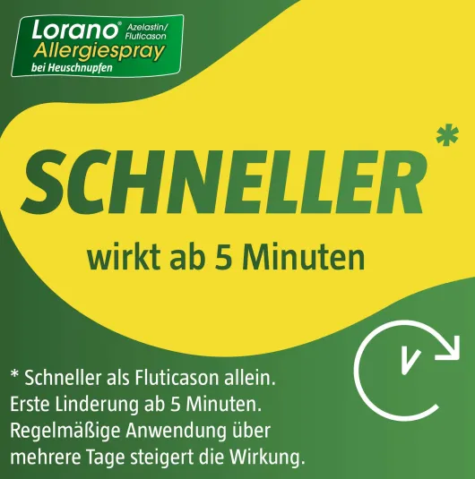 Lorano Azelastin-Fluticason Allergiespray bei Heuschnupfen 23 g