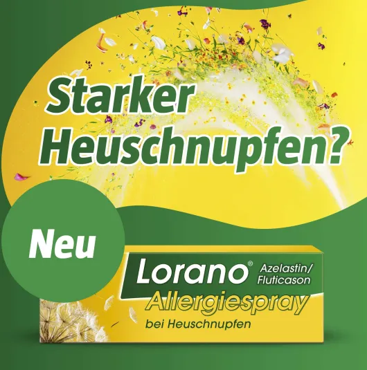 Lorano Azelastin-Fluticason Allergiespray bei Heuschnupfen 23 g