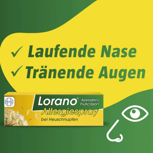 Lorano Azelastin-Fluticason Allergiespray bei Heuschnupfen 23 g