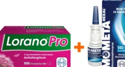 Lorano Pro 5 mg 100 Filmtabletten + Mometahexal Heuschnupfenspray 18 g