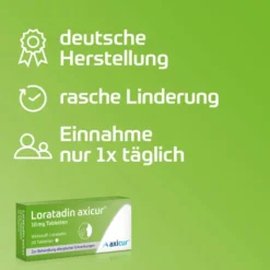 Loratadin Axicur 10 mg 20 Tabletten