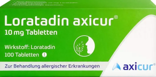 Loratadin Axicur 10 mg 100 Tabletten