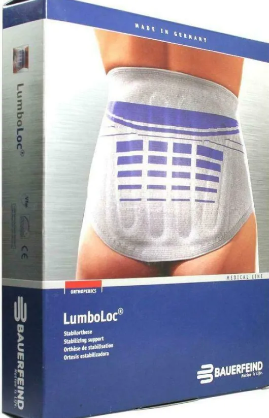 Lumboloc Rückenstütz Bandage Gr.6 Titan