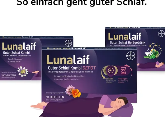 Lunalaif Guter Schlaf Kombi Depot 2 x 30 Tabletten
