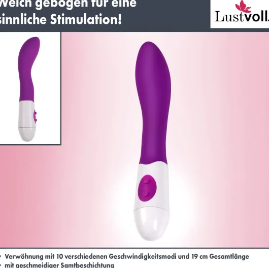Lustvoll Vibrator Bend lila 1 Stück
