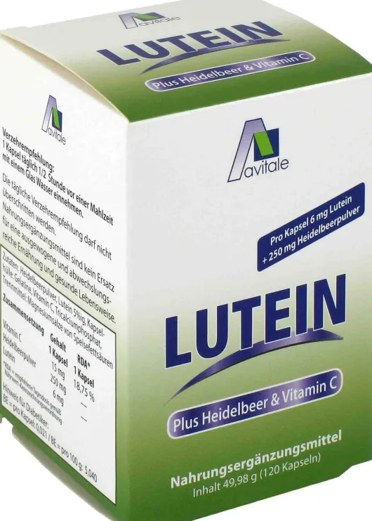 Lutein 120 Kapseln 6 mg + Heidelbeer