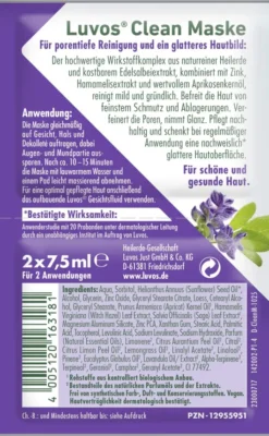Luvos Naturkosmetik Heilerde Clean-Maske 2 X 7,5 ml Beutel