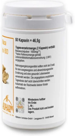 Maca Aktiv 800 Kapseln