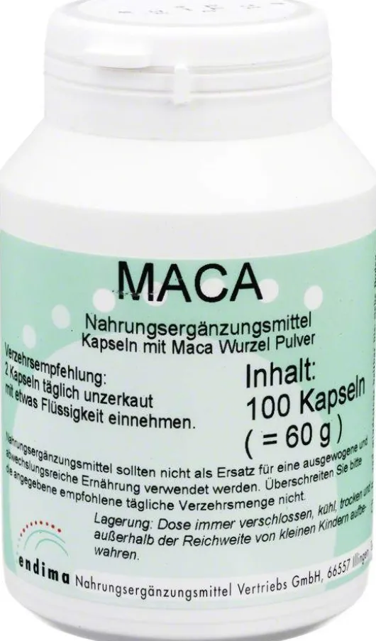 Maca 100 Kapseln Mit Maca Wurzel Pulver