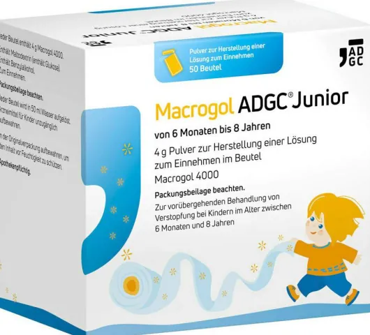 Macrogol ADGC Junior 4g Pulver 50 Beutel
