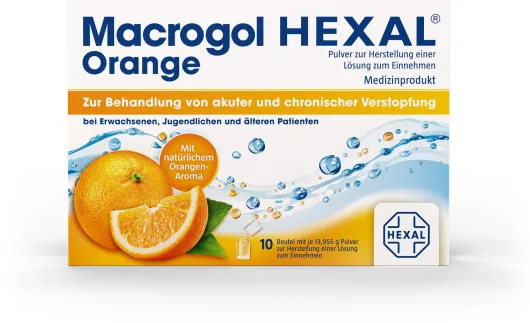 Macrogol Hexal Orange 10 Beutel