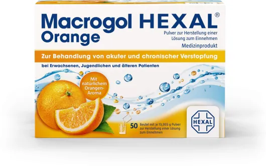 Macrogol Hexal Orange 50 Beutel
