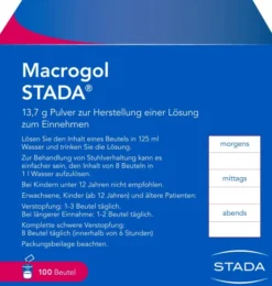 Macrogol Stada 13,7 G Pulver Z. Herstellung E. Lsg. 100 Beutel