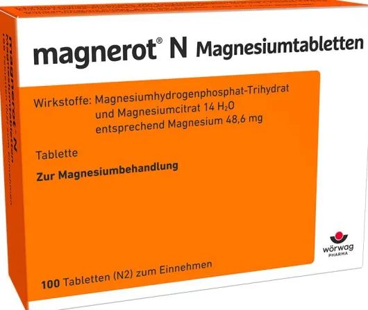 Magnerot N Magnesiumtabletten 100 Tabletten