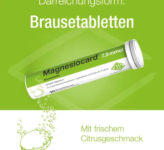 Magnesiocard 7,5 Mmol 20 Brausetabletten