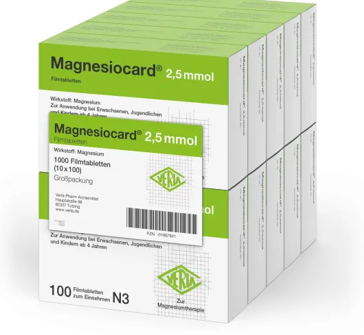 Magnesiocard 2,5 Mmol 10 X 100 Filmtabletten