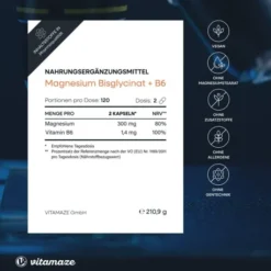 Magnesium Bisglycinat+Vitamin B6 Kapseln 240 Kapseln
