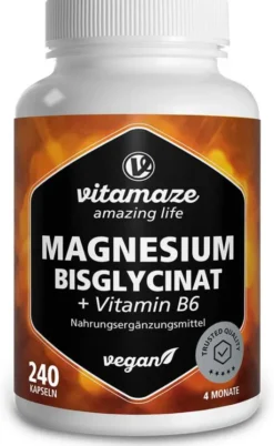 Magnesium Bisglycinat+Vitamin B6 Kapseln 240 Kapseln