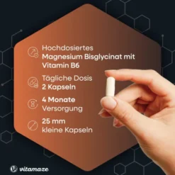 Magnesium Bisglycinat+Vitamin B6 Kapseln 240 Kapseln