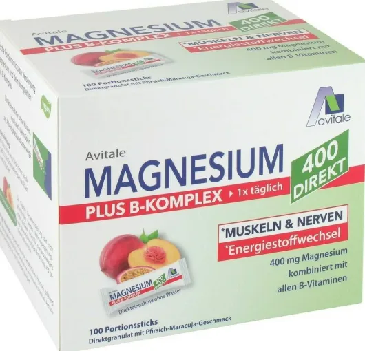 Magnesium 400+ B-Komplex 100 Portionssticks