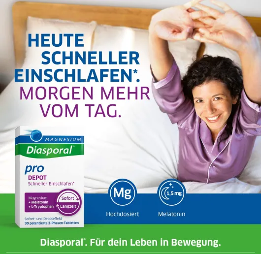 Magnesium Diasporal pro Depot Schneller Einschlafen 30 Tabletten