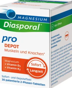 Magnesium Diasporal Pro DEPOT Muskeln und Knochen Tabletten 30 Stück