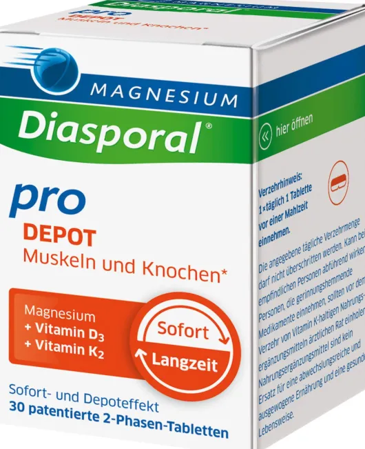 Magnesium Diasporal Pro DEPOT Muskeln und Knochen Tabletten 30 Stück