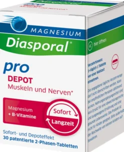 Magnesium Diasporal Pro DEPOT Muskeln und Nerven Tabletten 30 Stück