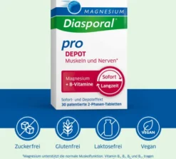 Magnesium Diasporal Pro DEPOT Muskeln und Nerven Tabletten 30 Stück