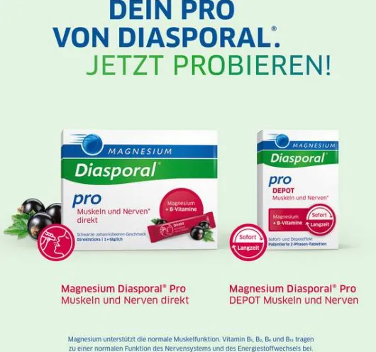 Magnesium Diasporal Pro Muskeln und Nerven direk Direktgranulat 90 Sticks
