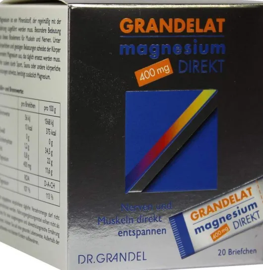 Magnesium Direkt 400 mg Grandelat Pulver 20 Briefchen