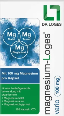 Magnesium-Loges Vario 100 mg 120 Kapseln