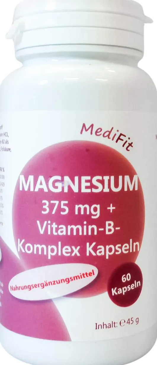Magnesium 375 mg + Vitamin B - Komplex 60 Kapseln