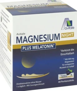 Magnesium Night plus Melatonin 60 Portionsbeutel