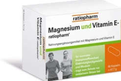Magnesium und Vitamin E ratiopharm Kapseln 60 Kapseln