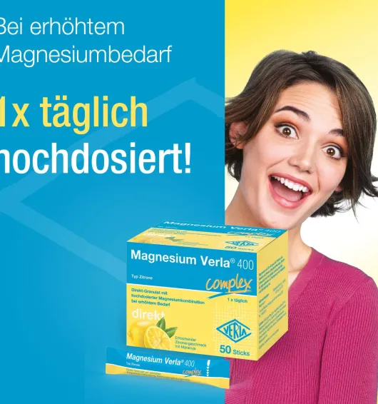 Magnesium Verla 400 Complex Direkt Granulat 50 Stück