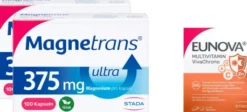 Magnetrans 375 mg Ultra 2 x 100 Kapseln + gratis Eunova VivaChrono 2 x 10 Tabletten