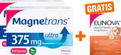 Magnetrans 375 mg Ultra 2 x 100 Kapseln + gratis Eunova VivaChrono 2 x 10 Tabletten